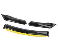 Pizgear For Subaru, Car Front Bumper Lip Spoiler Body Kit Decorative Bumper Canard Lip Splitter Sedan Width Below 176cm Spoiler Front Spoiler(BLACK Black Yellow)