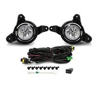 Pizgear For Toyota, CHR C-HR 2016 2017 2018 DRL Headlight Fog Lights Car Led Daytime Running Lights With Wires Auto Accessories Fog Lamp Car Fog Light Assembly(Black HALOGEN)