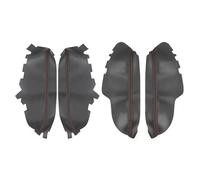 Pizgear for Toyota, for Avalon 2013 2014 2015 2016 2017 2018 Car Interior Front/Rear Door Handle Armrest Panel Microfiber Leather Cover Trim Car Door Panel(4pcs Black-red line)