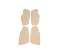 Pizgear for Toyota, for Corolla, 2014 2015 2016 2017 4pcs/Set Car Interior Door Handle Panel Armrest Microfiber Leather Cover Accessories Car Door Panel(4xDoor Armrest Beige)