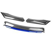 Pizgear For VOLVO, Car Front Bumper Lip Spoiler Body Kit Decorative Bumper Canard Lip Splitter Sedan Width Below 176cm Spoiler Front Spoiler(BLACK Carbon Blue)