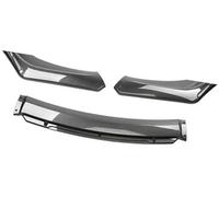Pizgear For VOLVO, Car Front Bumper Lip Spoiler Body Kit Decorative Bumper Canard Lip Splitter Sedan Width Below 176cm Spoiler Front Spoiler(BLACK Carbon Black)