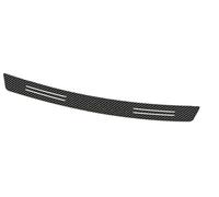 Pizgear For VW, for Golf, for POLO, for Passat, for Touran, for Jetta, Car Tail Trunk Rear Bumper Protector Carbon Fiber Sticker Rubber Rear Bumper Guard(Black)