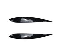 Pizgear For VW, for POLO 4 MK4 9N3 GTI R32 TDI 2005 2006 2007 2008 2009 Gloss Black Headlight Eyebrows Eyelids Cover Eye Lids Sticker Trim Headlight Tint Sticker(Carbon Look)