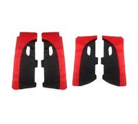 Pizgear For XRV, for Vezel, for H-RV Car-Styling Door Handle Armrest Panel Microfiber Leather Cover Trim With Install Tools Only 4 Doors Car Door Panel(Black-red leather,Rear 2 doors)
