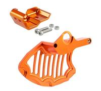 Pizgear Front Brake Disc Guard Right Fork Leg Protector,for EXC EXCF SX SXF XC XCF XCW XCFW Six Days TPI Factory Edition 2016-2021 Motorcycle Front Fork Shock Absorber(Orange)