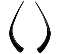 Pizgear Front Bumper Side Air Vent Trim, for Mercedes-Benz, CLA C118 X118 2019-2022 CLA200 CLA260 Lower Intake Hood Frame Spoiler Splitter front bumper vent spoiler canard(Glossy Black)