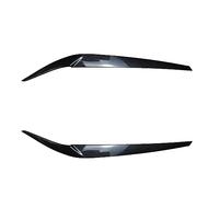 Pizgear Front Headlight Eyelid Eyebrow Trim Cover Stickers Car Accessories, for 5 Series G30 G31 G38 F90 M5 525I 530I 540I 2017-2021 Headlight Sticker(Carbon Fiber Look)