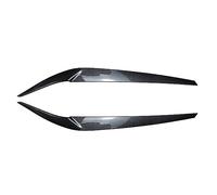 Pizgear Headlamp Eyelid Headlight Eyebrow Trims Carbon Black Glossy ABS, for 5 Series G30 G31 2017-2021 Headlight Sticker(Carbon Fiber look)