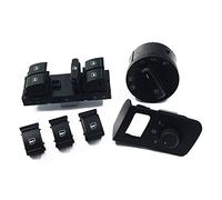 Pizgear Headlight Switch Fog Head Light Lamp Knob, for VW, for Caddy, for Touran, 2003-2015 5ND941431B 3C8941431A 1K4959857B Car Fog Light Switch(Set)