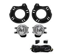 Pizgear Led Fog Light, for Toyota, Axio Fielder 2016 2017 DRL Front Bumper Auto Day Driving Lamps Waterproof Car Accessories Fog Lamp Car Fog Light Assembly(Black HALOGEN BULB)