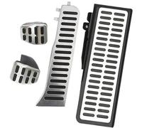 Pizgear LHD Car Pedals, for VW, for Tiguan, 2009-2026 Stainless Steel AT MT Brake Pedal Cover Rest Pedale Pad Accessories Car Pedal Cover(BLACK 1Pc Rest Pedal)(BLACK MT With Rest Pedal)
