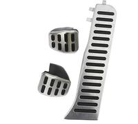 Pizgear LHD Car Pedals, for VW, for Tiguan, 2009-2026 Stainless Steel AT MT Brake Pedal Cover Rest Pedale Pad Accessories Car Pedal Cover(BLACK 1Pc Rest Pedal)(BLACK MT Without Rest)