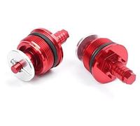 Pizgear Motorbike 37mm Front Shock Absorber, fork Bolts Screw Cover Cap Adjusters 2Pcs, for Model CBR250R CNC Red Motorcycle Fork Cap