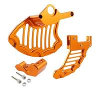Pizgear Motorcycle Front Rear Brake Disc Guard Right Fork Leg Protector,for 125 250 300 350 450 500 530 EXC MXC SX XC XC-W 2003-2014 Motorcycle Front Fork Shock Absorber(MULTI)