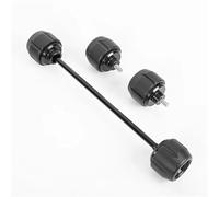 Pizgear Motorcycle Front Rear Wheel Protector Axle, fork Slider Crash Pads, for Rc 390 2022 2023 2024 Motorbike Crash Bar Motorcycle Fork Protector(Black)