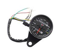 Pizgear Motorcycle Speedometer Classic Delicate 12V Odometer With Neutral Gear Turn Signal Indicator Motorcycle Speedometer