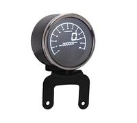 Pizgear Multi-functional Gauges Instruments Motorcycle Digital Odometer Tachometer Fuel Level Speed Meter Indicator LIGHT Round 12000rpm Motorcycle Speedometer(Only speedometer)
