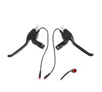 Pizgear New Electric Scooter Cut Off Power Brake Lever, for KUGOO, M4 PRO, Kick Scooter E-Bike Aluminum Alloy Handle Replacement Handle Electric Scooter Hand Brake(B Black 1 Pair)