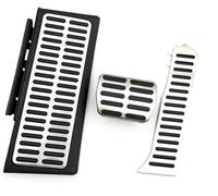 Pizgear Pedal Pad, for A3 S3 8P 2006 2007 2008 2009 2010 2011 2012 2013 Stainless Steel Car Pedals Accelerator Brake Non-slip Pedal Cover Pads Clutch Pedal(BLACK 1 piece)(BLACK 3 piece)