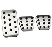 Pizgear Pedal Pad, for Civic, for CRV, for Jade, for Accord, for Elysion, for Odyssey Parts Stainless Steel Car Pedals Gas Brake Clutch Pedal Cover Clutch Pedal(BLACK MT)(BLACK MT)