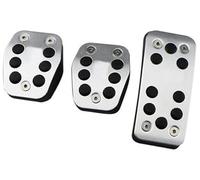 Pizgear Pedal Pad, for Focus, 2 3 4 MK2 MK3 MK4, for Kuga, for Escape RS ST 2005-2024 2026 2024 Car Pedals Covers Clutch Gas Brake Pedal Set Pads Clutch Pedal(BLACK Type3)(BLACK Type5)