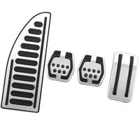Pizgear Pedal Pad, for Focus, 2, for Focus, 3 4 MK2 MK3 MK4 Kuga RS ST 2005-2024 Clutch Gas Brake Pedals Pads MT Stainless Car Pedal Cover Clutch Pedal(BLACK C Style 3piece)(BLACK C Style 4piece)