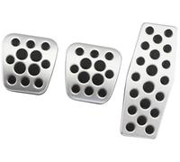 Pizgear Pedal Pad, for Opel, for Vauxhall, for Zafira, for Tourer C 2011-2014 2015 2016 2017 2018 2019 Gas Brakes AT MT Car Vehicle clutch pedal pad(BLACK 3- piece)