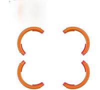 Pizgear Propeller Guard Anti-collision Covers, for DJI, AVATA2 Drone Propellers Protector Bumper Ring Fluorescent Protective Covers TPU Skin Drone Propeller Guard(BLACK Fluorescent Orange)