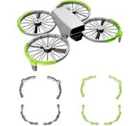 Pizgear Protective Guard Bumper Ring, for DJI, Flip Drone Propellers Bezel Anti-Collision Protectors Prop Frame Cover Guards Accessories (black) Drone Propeller Guard(Black)