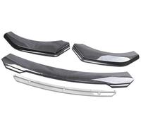 Pizgear Protector Car Front Bumper Lip Body Kit Spoiler Decorative Strip Bumper Canard Lip Splitter Exterior Parts, for Subaru, Spoiler Front Spoiler(BLACK Carbon White)