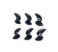 Pizgear Rc Boat Diameter 3mm Propeller 2 Blades Propellers 3mm Prop Shaft 2 Blade ABS Screws Replacement Outboard Propeller(D34mm Reverse)