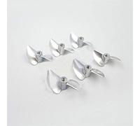 Pizgear Rc Racing Boat 2 Blades Propeller Aluminum Alloy M4 Propeller M4 Screw D30/32/33/34/35/36/37/38/39/40/42/44/45 M4 Boat Shaft Replacement Outboard Propeller(D32mm)