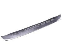 Pizgear Rear Bumper Protector Outer Sill Cover Stainless Steel Trims, for Mercedes, for Benz, for Smart, 453 2015 2016 2017 2018 Rubber Rear Bumper Guard(BLACK Sliver)
