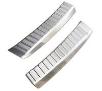 Pizgear Rear Bumper Trunk Protector Sill Stainless Steel Scuff Cover, for Mazda, CX-5 KF 2017 2018 2019 2020 2021 2022 2023 Rubber Rear Bumper Guard
