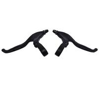 Pizgear Road Bike Brake Lever Set Aluminum Alloy Black Bicycle Handle Left & Right with Invisible Bell Apply to V-Brake C-Brake Electric Scooter Hand Brake(Left and Right)