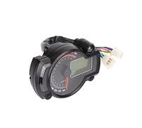 Pizgear Speedometer Tachometer Odometer Gear 19000RPM 299km/h MPH Motorcycle Fuel Level Warning Water Temp DC 12V With 7 Backlights Motorcycle Speedometer(Gauge only)