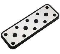 Pizgear Stainless Steel Car Brake Pedal Pad Cover Restfoot Pedals, for Subaru, for Forester, 2006-2018 Auto Protector Covers Car Pedal Cover(BLACK AT Without Rest)(BLACK 1Pcs Rest)