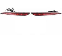 Pizgear Tail Lights 2piece, for Tesla, for Model 3 2016-2023, for Model Y 2017-2023 Rear Fog Lamp Brake Light Dynamic Turn Signal Reflector LED Bumper Light Tail Lamp(Red E,3 16-23) Bumper Mounted Tai