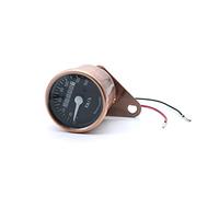 Pizgear Universal DC 12V Motorcycle Speedometer Odometer LIGHT Speed Meter Gauge Motorbike Instrument Km/h CAFE RACER Motorcycle Speedometer(Copper)