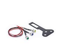 Pizgear Universal Motorcycle Speedometer Auxiliary Lighting Odometer Indicator Light DC12V High Beam Neutral Turn Motorcycle Speedometer