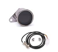 Pizgear Universal Trip Odometer Tachometer 10000RPM Speedometer Fuel Level Display 12V With 7 Color Backlight Motorcycle Scooter Motorcycle Speedometer(Gauge and Sensor)