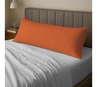 Pizuna Cotton Burnt Orange Body Pillow Cover 1 Piece Only, 400 Thread Count 100% Long Staple Cotton Body Pillow Case 52x140 cm, Sateen Body Pillowcase