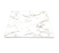 Pizuna Cotton Carrara Marble Taupe Print Flat Sheets 1 Pc, 400 Thread Count 100% Long Staple Cotton Flat Sheet King Size 275x280, Sateen Printed Bedding Set (Printed King Size Bed Sheet)