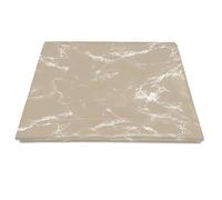 Pizuna Cotton Marble Taupe Print Flat Sheet Double 1 Pc 400 Thread Count