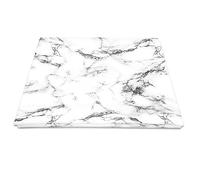 Pizuna Cotton Marble White Print Flat Sheet Double 1 Pc, 400 Thread Count 100% Long Staple Cotton Flat Bed Sheets 230x280, Sateen Cooling Flat Sheets Printed Bedding (Printed Bed Sheets Double)