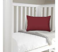Pizuna Crib Pillow Cover 40x60cm Rio Red, 2pc 400 Thread Count 100% Long Staple Cotton Highly Breathable Sateen Weave Baby Toddler Pillow Cases For Boys And Girls By