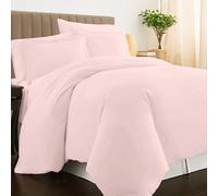 Pizuna Luxurios Cotton Double Duvet Cover Set Light Pink, 800 Thread Count 100% Long Staple Cotton Double Size Duvet Cover 200x200cm, Soft Sateen Quilt Cover with Button Closure (Double Duvet Cover)