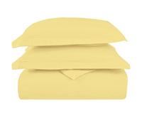 Pizuna Luxurios Cotton Duvet Covers King Size Mellow yellow, 1000 Thread Count 100% Long Staple Cotton King Duvet Cover 230x220cm, Sateen Quilt Cover with Button Closure (Kingsize Duvet Cover Sets)