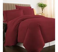 Pizuna Luxurios Cotton Emperor Duvet Cover Sets Rio Red, 800 Thread Count 100% Long Staple Cotton Duvet Cover 285 x 240 cm with Button Closure (Emperor Bedding Set)